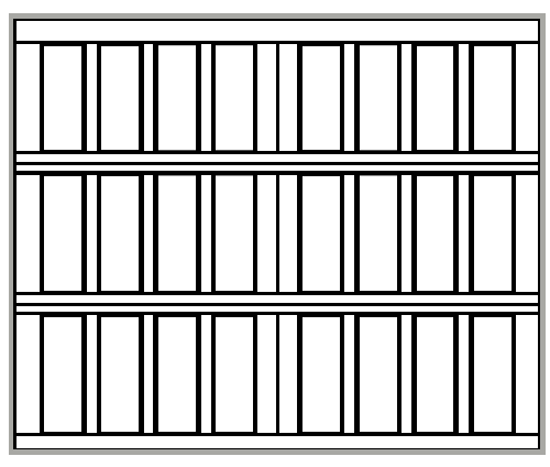 Carriage panel door design - Oak Park