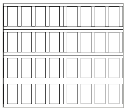 Carriage panel door design - Oak Park